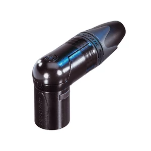 Neutrik - NC3MRXB 3 pólusú XLR dugó pipa, lengő, aranyozott érintkezők, fekete ház Neutrik - NC3MRXB 3 pólusú XLR dugó pipa, lengő, aranyozott érintkezők, fekete ház
