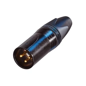 Neutrik - NC3MXXB 3 pólusú XLR dugó egyenes, lengő, aranyozott érintkező, fekete ház Neutrik - NC3MXXB 3 pólusú XLR dugó egyenes, lengő, aranyozott érintkező, fekete ház