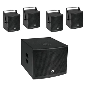 OMNITRONIC - Set MOLLY-12A Subwoofer active + 4x MOLLY-6 Top 8 Ohm, black OMNITRONIC - Set MOLLY-12A Subwoofer active + 4x MOLLY-6 Top 8 Ohm, black