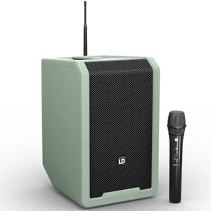 LD Systems - ANNY 8 HHD B5 8"-os akkumulátoros Bluetooth PA rendszer keverővel, 1x vezeték nélküli kézi mikrofon - 584-608 MHz, kaland zöld LD Systems - ANNY 8 HHD B5 8"-os akkumulátoros Bluetooth PA rendszer keverővel, 1x vezeték nélküli kézi mikrofon - 584-608 MHz, kaland zöld