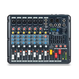 Soundsation - YOUMIX 610 PRO 8-csatornás keverőkonzol 6 Mono és 1 Sztereo csatornával, 24-bit 99 presetes Effekttel, USB/BT, PC Interfésszel