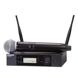 Shure - GLXD24R+E/B58-Z4 vezeték nélküli digitális kéziadós mikrofon B58 fejjel rackes verzió