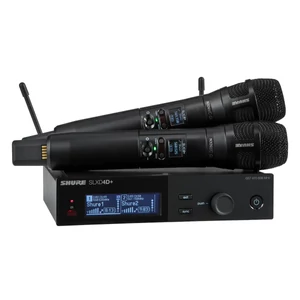 Shure - SLX-D+ digitális rendszer, 2db kéziadó NXN8/C mikrofonfejjel, kétcsatornás - dual - vevő