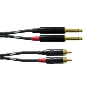Cordial - CFU 0,3 PC REAN Jack 6,3 mm mono / RCA 0,3m Cordial - CFU 0,3 PC REAN Jack 6,3 mm mono / RCA 0,3m