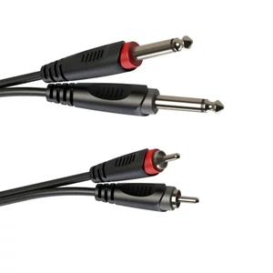 Roxtone - RACC150L6 2x6,3 Jack - 2xRCA kábel, 6m Roxtone - RACC150L6 2x6,3 Jack - 2xRCA kábel, 6m