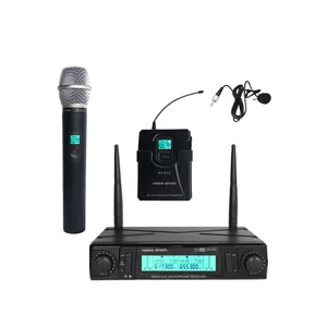 Voice-Kraft JRU-602/HT-51C/LT-11A/PT-51C UHF mikrofon szett, kézi és csíptetős mikrofonnal