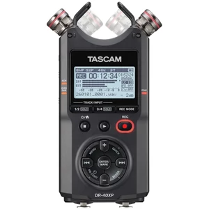 Tascam - DR-40XP, Hordozható, 32-bit 4 csatornás sztereó rögzítő és USB-interfész, AB/XY mikrofonnal