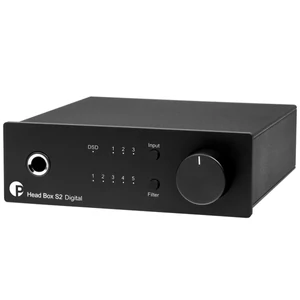 Pro-Ject - Head Box S2 Digital - fejhallgató erősítő és DSD DAC, fekete