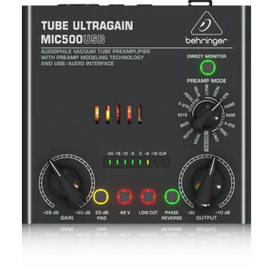 Behringer - MIC500USB Csöves mikrofon előfok erősítő
