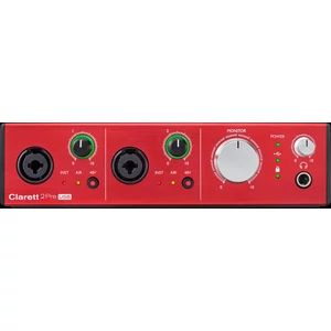 Focusrite - Clarett 2Pre USB hangkártya/előfok, szemből
