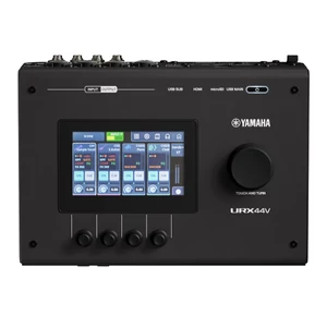 Yamaha - URX44V audio interfész, HDMI audio/video-val, fekete