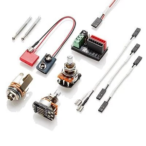 EMG - 66-7H BBlack Chrome Humbucking gitár pickup, 7 húroshoz, szálhúzott fekete króm