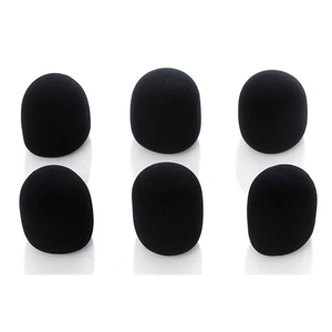 Bespeco mikrofonszivacs, fekete 6db-os csomag