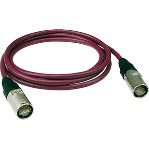 Klotz CAT5 mobil kábel, 1 m Neutrik EtherCon csatlakozók + RC5 PUR - a - Flex kültéri bordó kábel (<100 Mbit/s)
