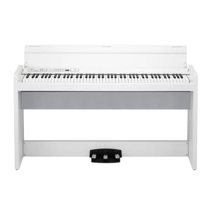 KORG - LP-380U WH, slim design digitális zongora, 88 billentyű, RH3 mechanika, fehér, billentyűfedéllel, USB MIDI csatlakozóval