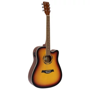 Dimavery - DR-520 Dreadnought gitár elektronikával sunburst Dimavery - DR-520 Dreadnought gitár elektronikával sunburst