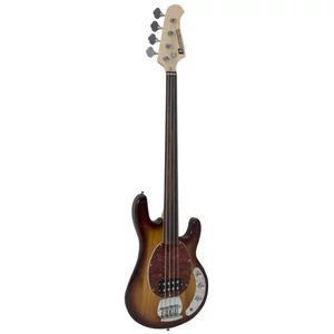 Dimavery - MM-501 E-BASS fretless elektromos basszusgitár tobacco, szemből