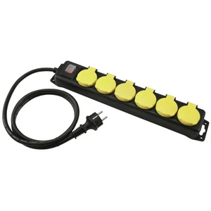 EUROLITE - Distributor 6-fold IP44 bk 1.5m
