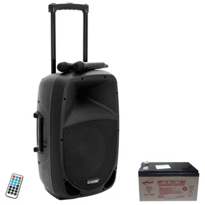 OMNITRONIC - Set MES-15BT2 2 utas aktív hangfal, akkumulátorral