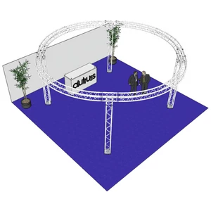ALUTRUSS Truss set QUADLOCK 6082 circle 6.6x3.5m