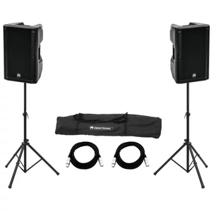 OMNITRONIC Set 2x XKB-212A + Speaker Stand MOVE MK2