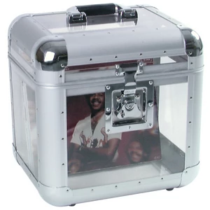 ROADINGER - Record Case ALU 75/25, rounded, acryl