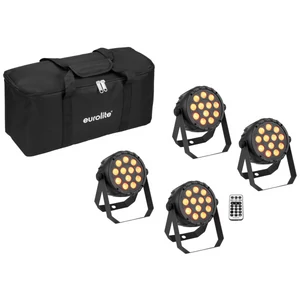 EUROLITE Set 4x LED PARty Spot Silent RGB/WW with Softbag
