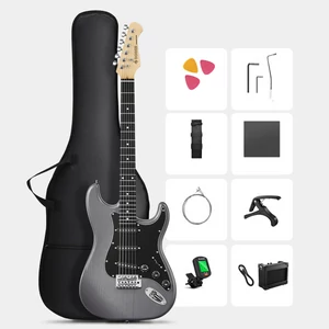 Donner - Do-DST-80-GS elektromos gitár szett erősítővel, grafitszürke