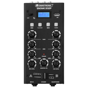 OMNITRONIC - GNOME-202P Mini Mixer black OMNITRONIC - GNOME-202P Mini Mixer black