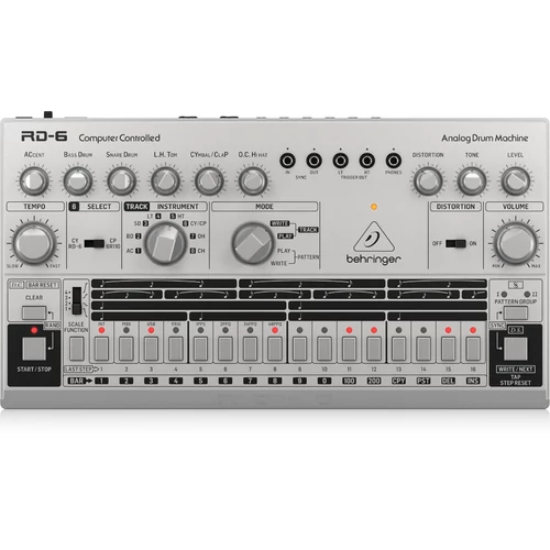 Behringer - RD-6-SR analóg dobgép szekvenszerrel, ezüst