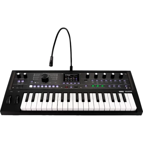 Korg - MICROKORG 2, virtuál-analóg szintetizátor/vokóder, 37 Natural Touch mini billentyű, színes kijelző, vokóder, metálfekete limitált kiadás