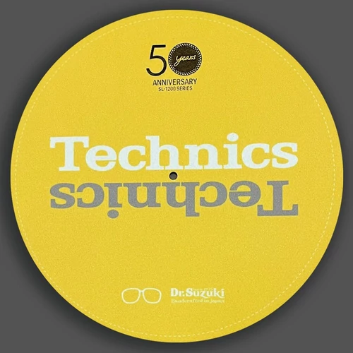 Dr.Suzuki X Technics - 12" 50th Limited Edition Slipmat 2db sárga
