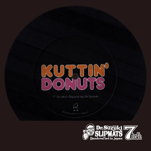 Dr.Suzuki - 7" Kuttin Donuts Slipmats Black