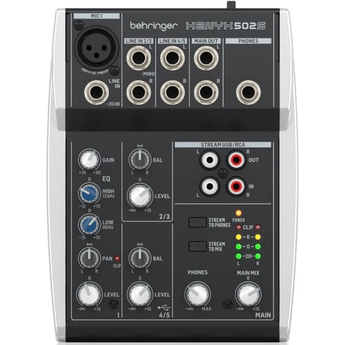 Behringer - XENYX 502S 5 bemenetes 2 buszos keverő