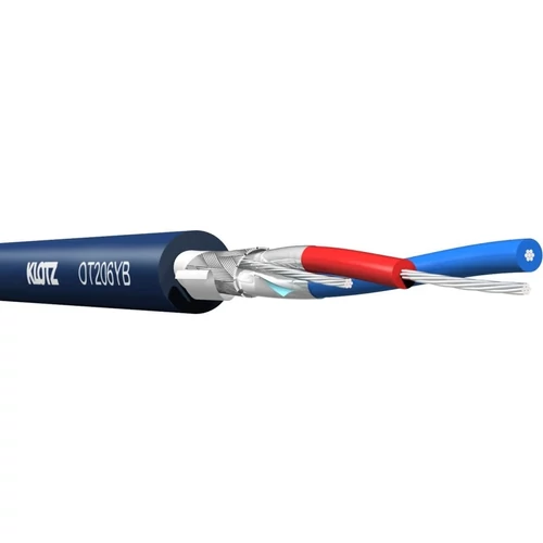 Klotz - OT206YB OmniTRANS AES/EBU (DMX) 2x0,22 mm színpadi mobil kábel, PVC, kék, ár/méter