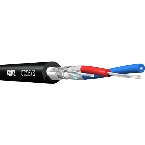 Klotz - OT206YS.100 OmniTRANS AES/EBU (DMX) 2x0,22 mm színpadi mobil kábel, PVC, fekete, 100 méter