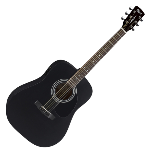 Cort - AD810E-BKS akusztikus gitár elektronikával matt fekete