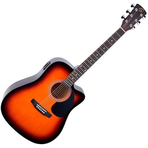 Soundsation - Yosemite-DNCE-SB akusztikus gitár elektronikával Sunburst