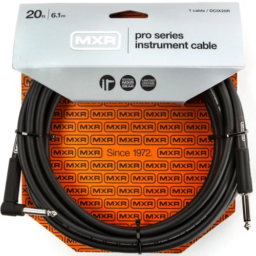 Dunlop-MXR - DCIX20R Pro hangszerkábel egyenes- pipa 6,1m