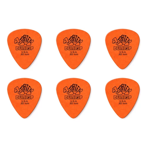 Dunlop - 418R60 Tortex Standard 6 db, szemből