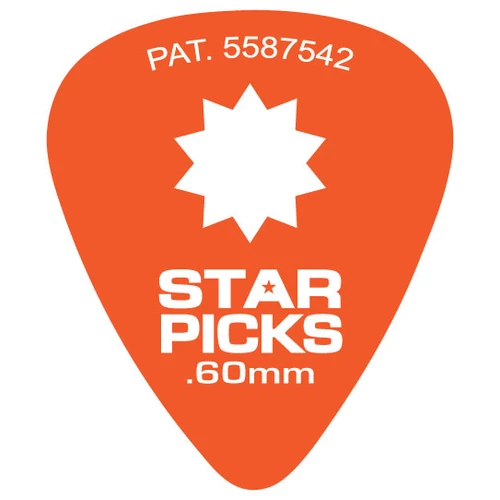 Everly - Star picks pengető 0.60 mm narancs