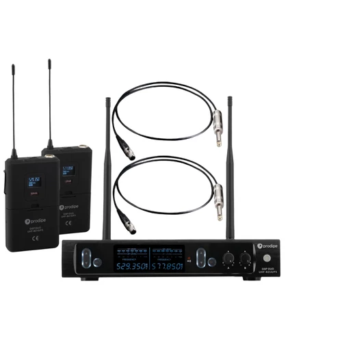 Prodipe - PACK UHF DSP DUO GB210 vezetéknélküli hangszeres szett 553MHz - 578MHz (F5 verzió)