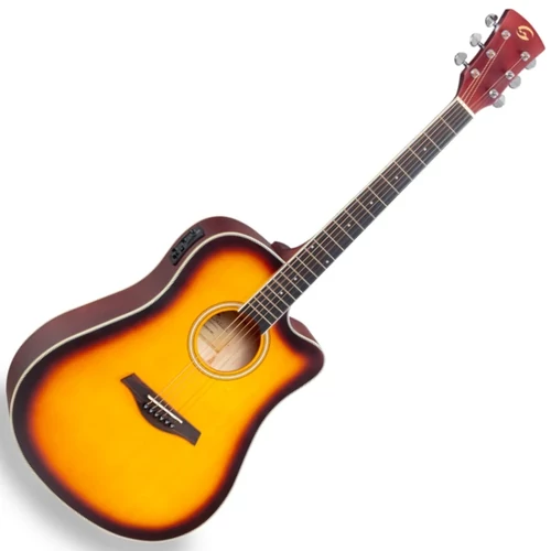 Soundsation - Meadow DNCE-BK Dreadnought Cutaway elektroakusztikus gitár, sunburst