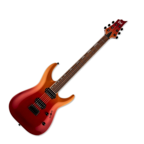 LTD - H400 CRMSFD 6 húros elektromos gitár ajándék félkemény tok