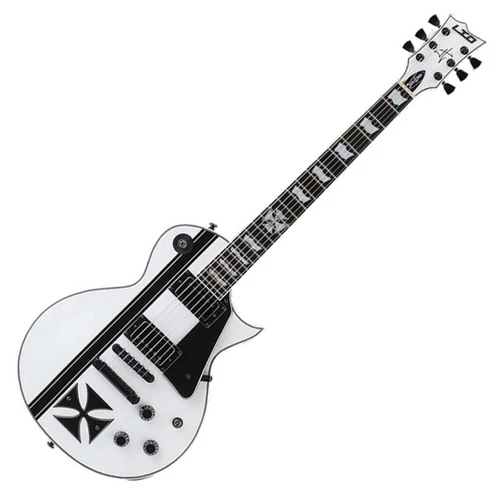 LTD - Iron Cross James Hetfield signature modell fehér