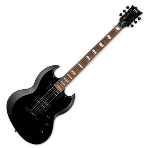 LTD - Viper-201B BLK 6 húros elektromos gitár ajándék félkemény tok