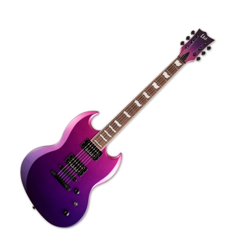 LTD - Viper-400 PNKBFD 6 húros elektromos gitár ajándék félkemény tok
