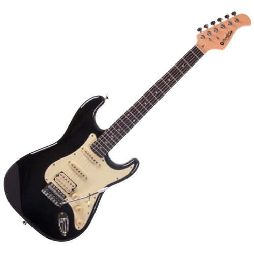 Prodipe - ST83 RA Black elektromos gitár, szemből