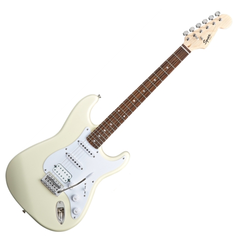Squier - Bullet Stratocaster HSS Arctic White 6 húros elektromos gitár