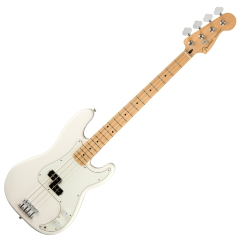 Fender - Player Precision Bass MN PW 4 húros elektromos basszusgitár ajándék félkemény tok